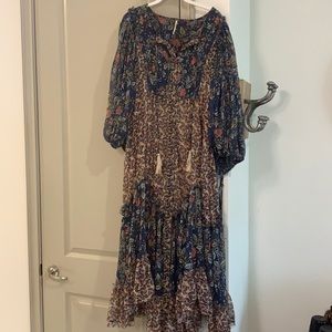 Free People Flowy Floral Maxi